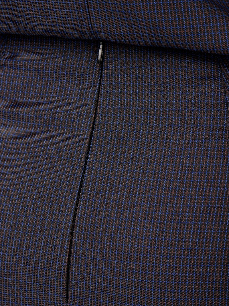 Falda midi de corte ajustado Azul - Kiabi