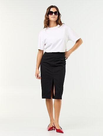 Falda midi de corte ajustado
