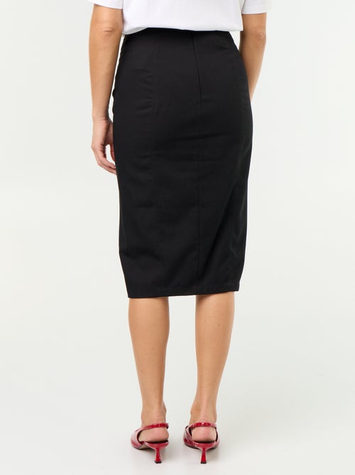Falda midi de corte ajustado - Kiabi
