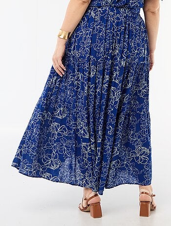 Falda midi de crepé