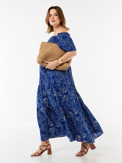 Falda midi de crepé - Kiabi