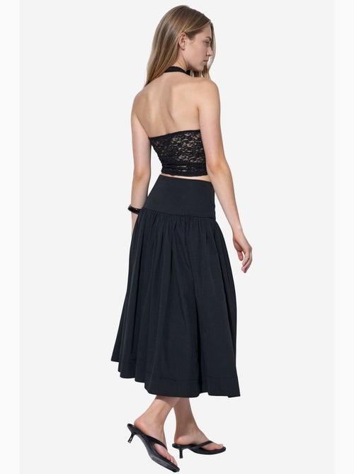 Falda midi de línea a de tiro alto busem - Kiabi