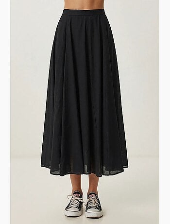 Falda midi de línea a de tiro alto istanbul