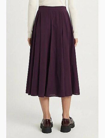 Falda midi de línea a de tiro alto istanbul