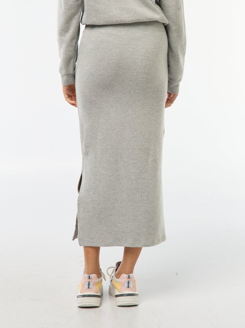 Falda midi de punto suave - Kiabi