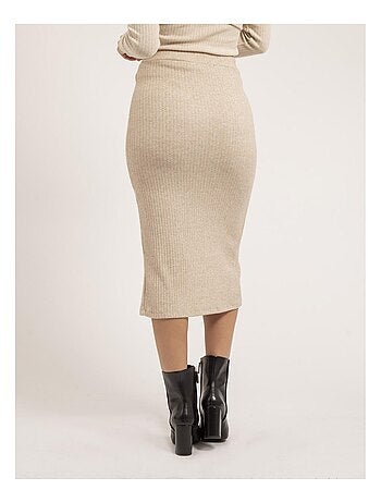 Falda midi de punto XASHERE