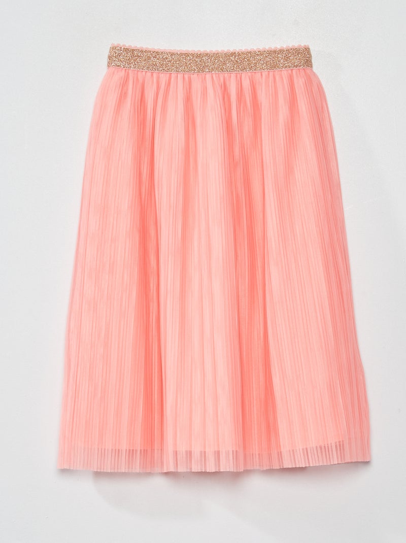 Falda midi de tul ROSA - Kiabi