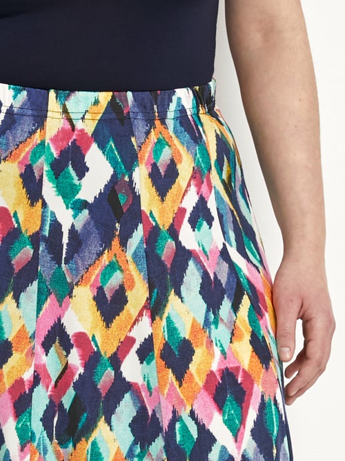 Falda midi evasé estampada - Afibel - Kiabi