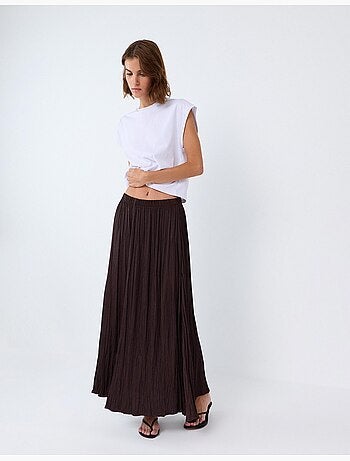 Falda midi fluida, mo fashion