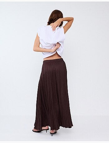 Falda midi fluida, mo fashion