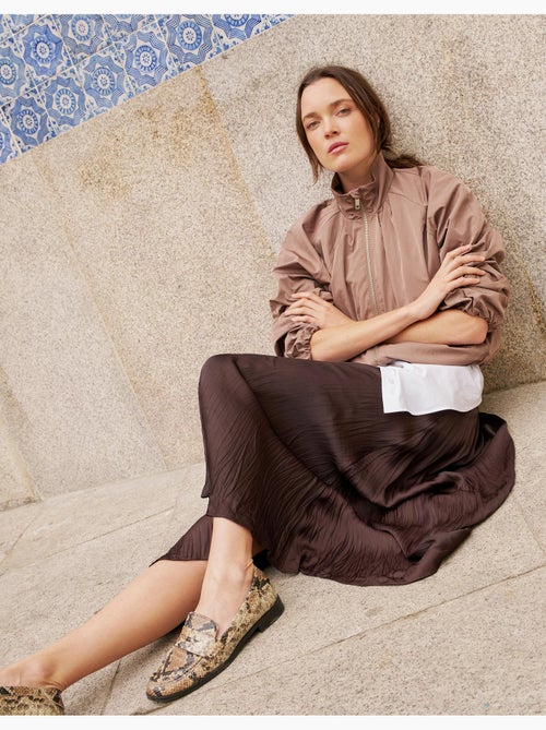 Falda midi fluida, mo fashion - Kiabi