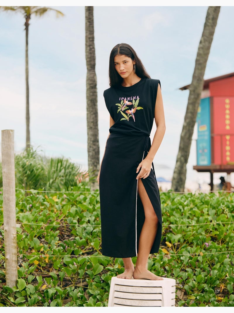Falda Midi, MO Fashion Negro - Kiabi