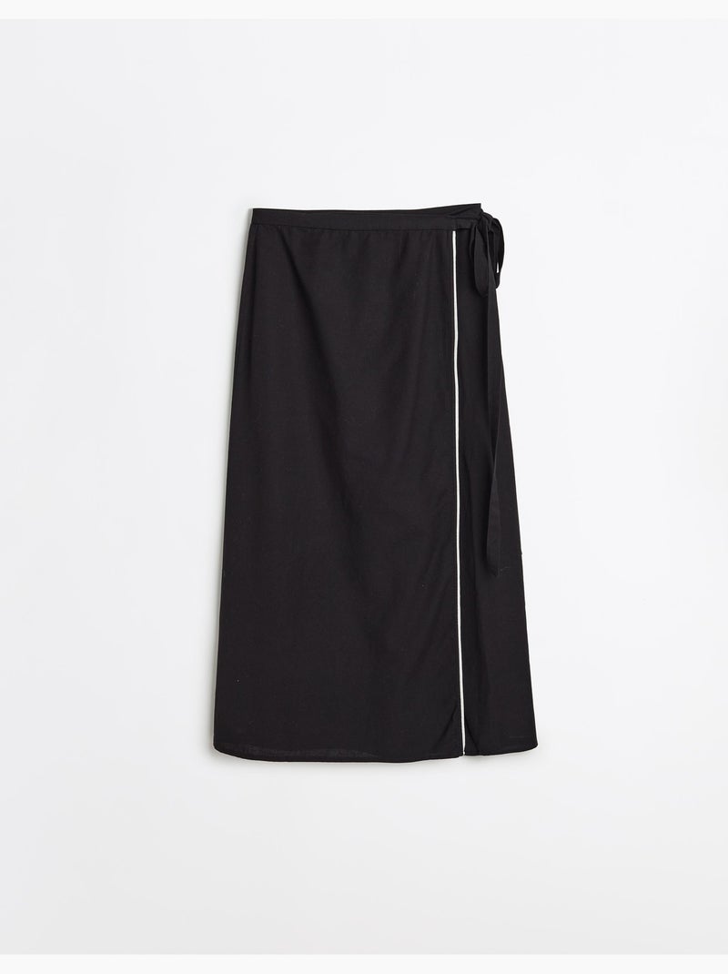 Falda Midi, MO Fashion Negro - Kiabi