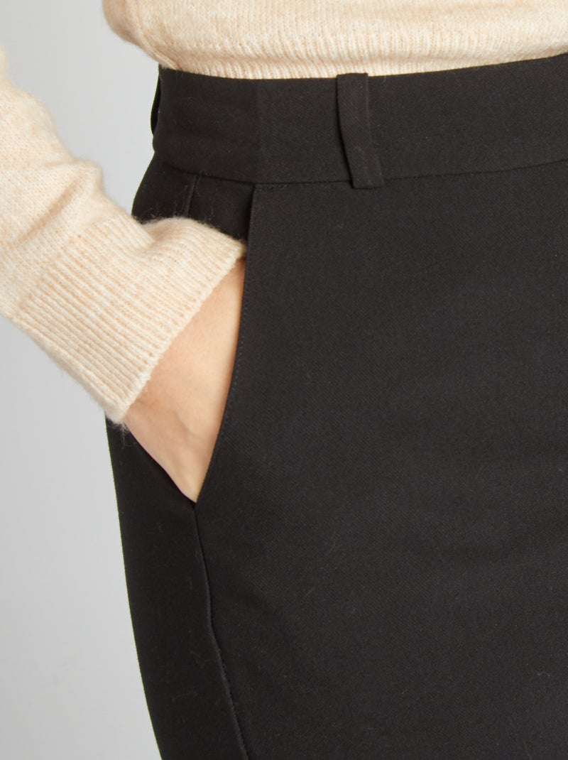 Falda midi negro - Kiabi