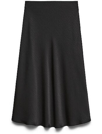 Falda midi satinada vero moda para mujer