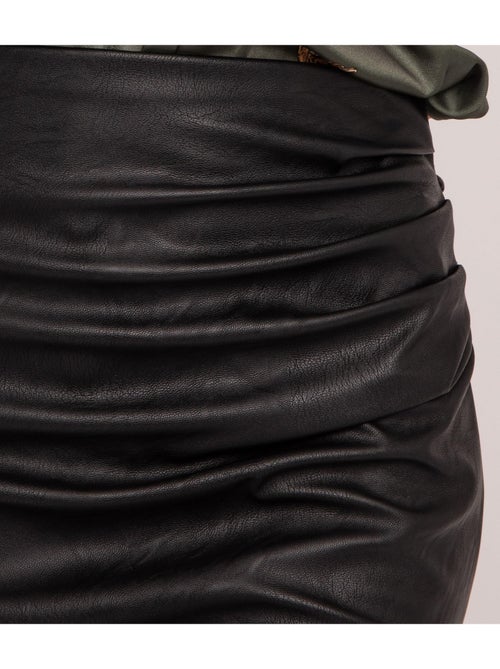 Falda midi similicuir XALISA - Kiabi