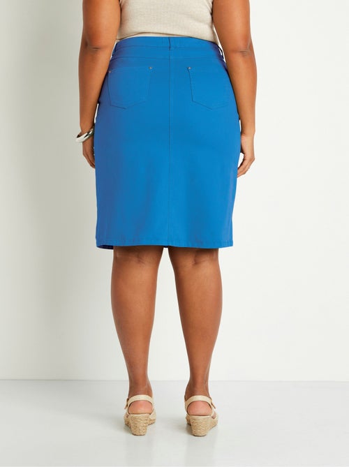 Falda midi trapecio con 5 bolsillos - Afibel - Kiabi