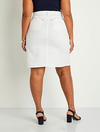 Falda midi trapecio con 5 bolsillos