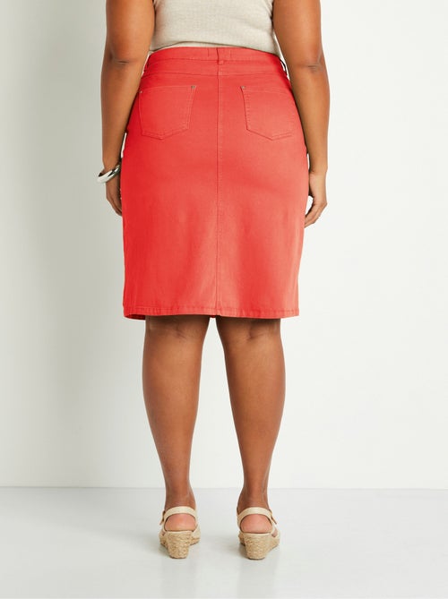 Falda midi trapecio con 5 bolsillos - Afibel - Kiabi