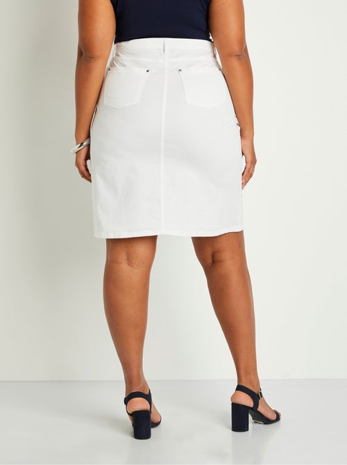 Falda midi trapecio con 5 bolsillos - Kiabi