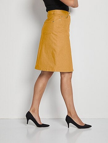 Falda MORPHOSTYLE en denim elástico de color - Afibel