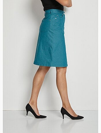 Falda MORPHOSTYLE en denim elástico de color - Afibel