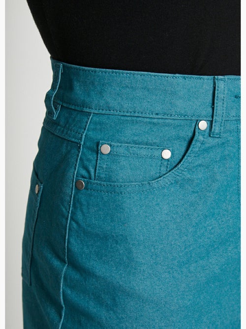 Falda MORPHOSTYLE en denim elástico de color - Afibel - Kiabi