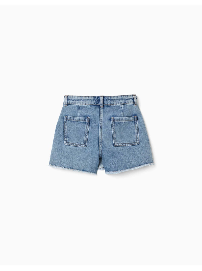Falda pantalón con cierre delantero asimétrico Azul Azul - Kiabi