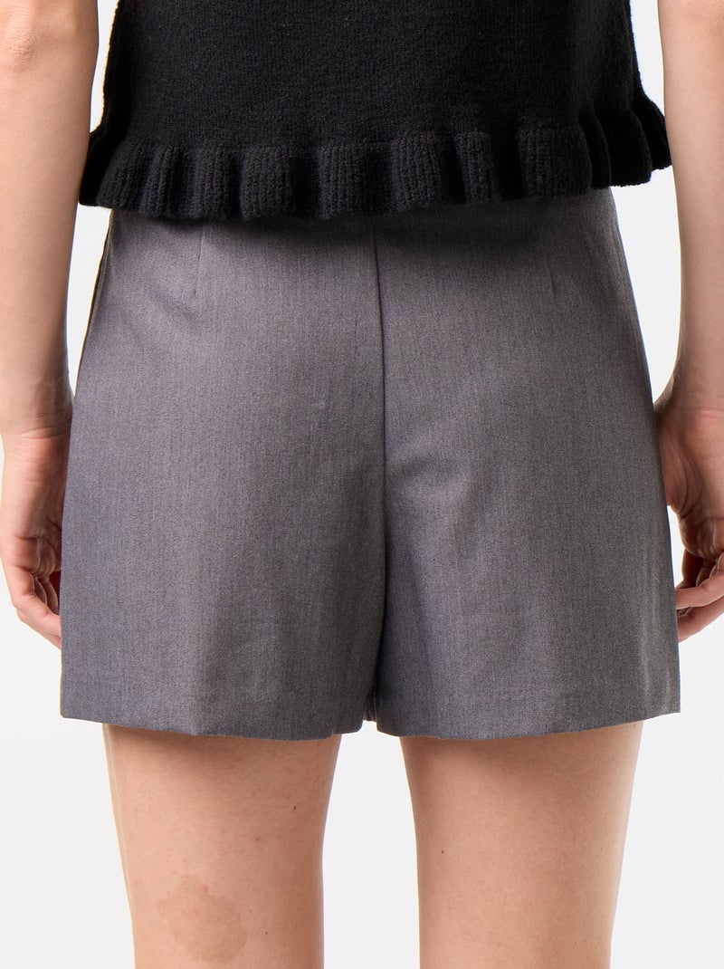 Falda pantalón con joya de fantasía Gris - Kiabi