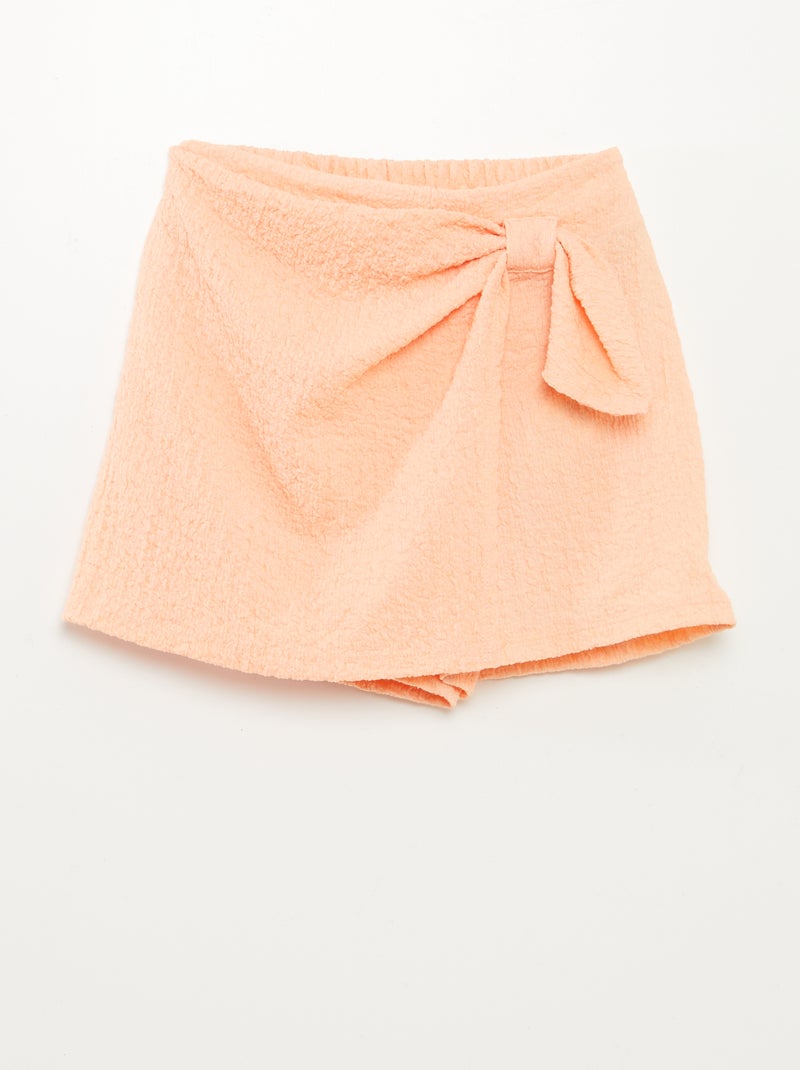 Falda pantalón corta NARANJA - Kiabi