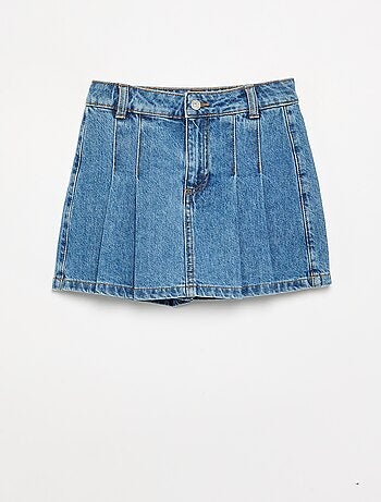 Falda pantalón corta vaquera