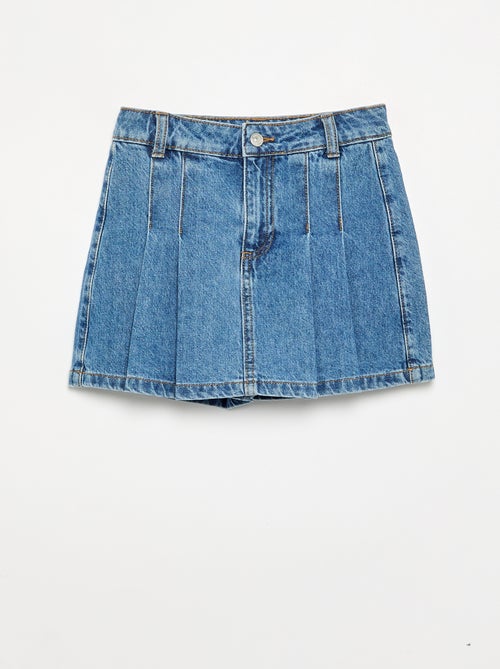 Falda pantalón corta vaquera - Kiabi Falda pantalón corta vaquera - Kiabi