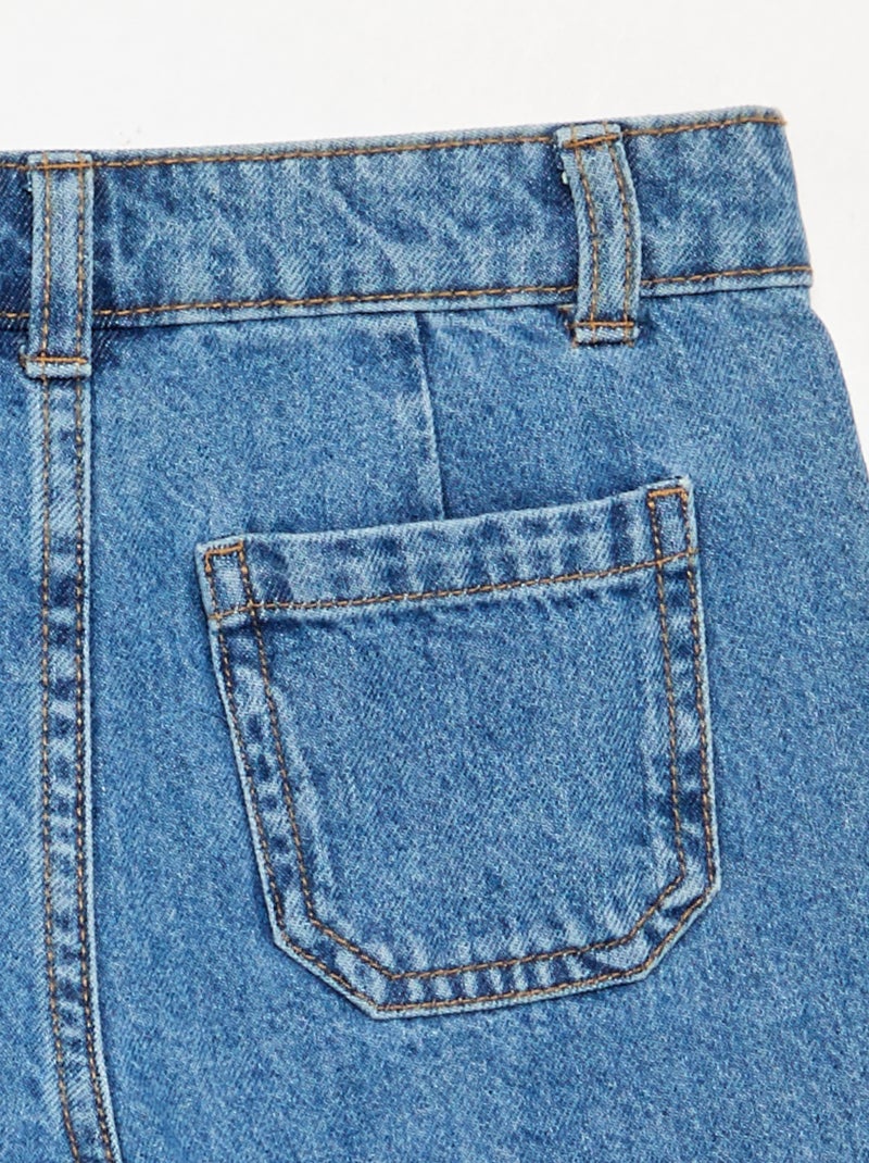 Falda pantalón corta vaquera Azul - Kiabi