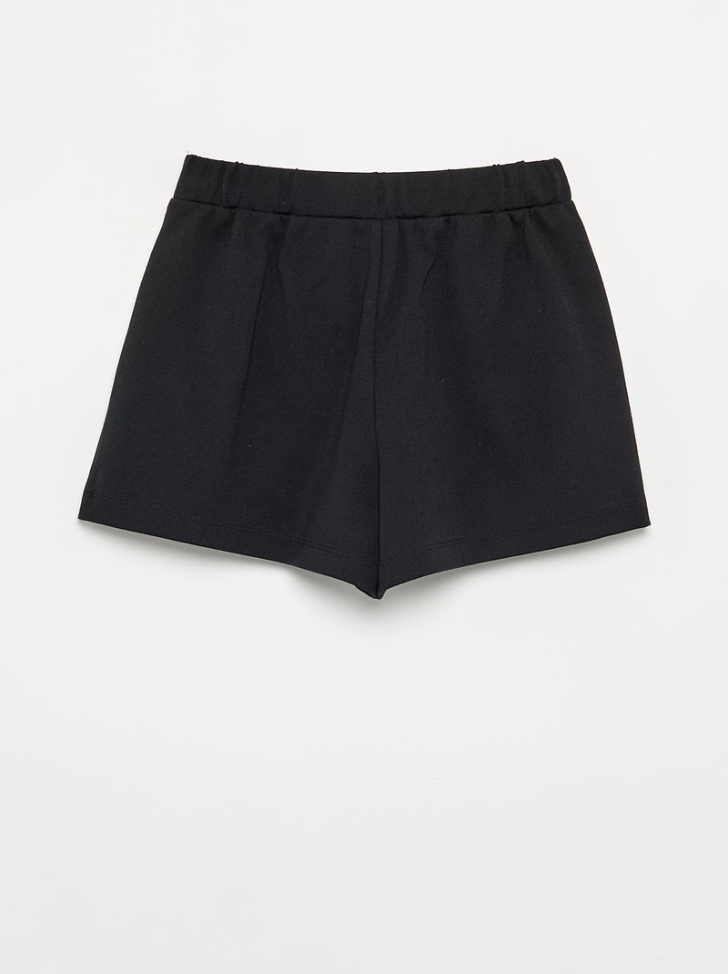 Falda-pantalón cruzada Negro - Kiabi