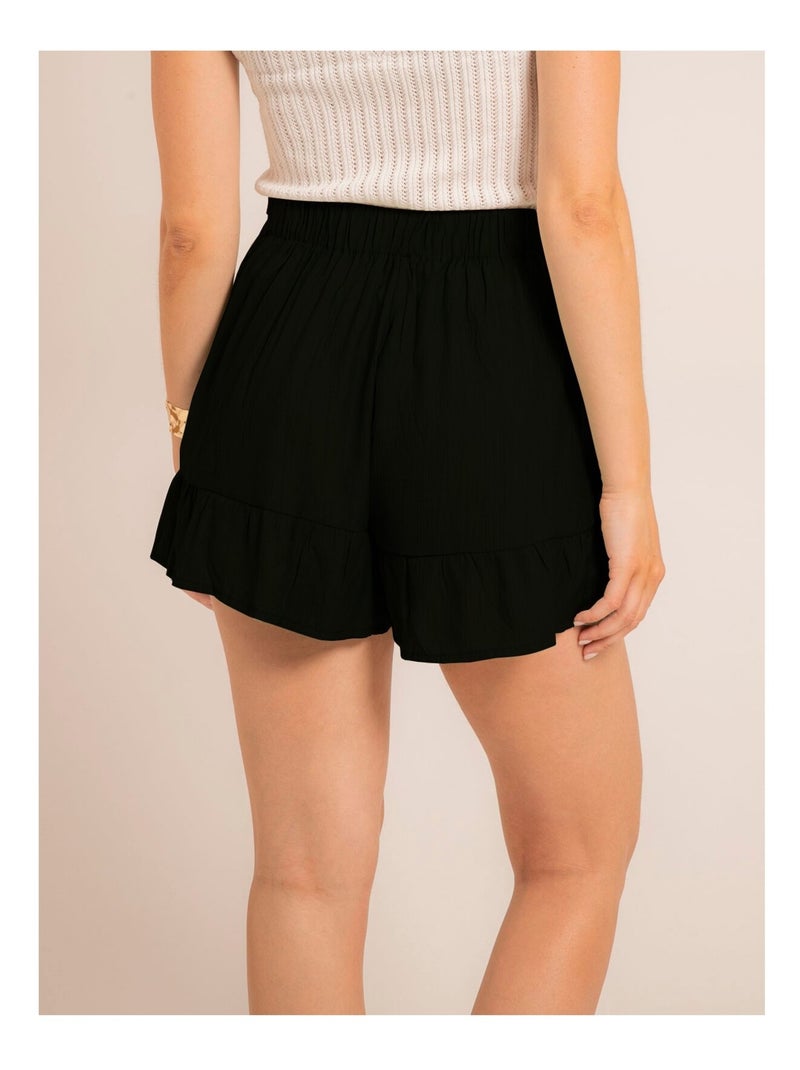 Falda pantalón cruzada XABERI Negro - Kiabi
