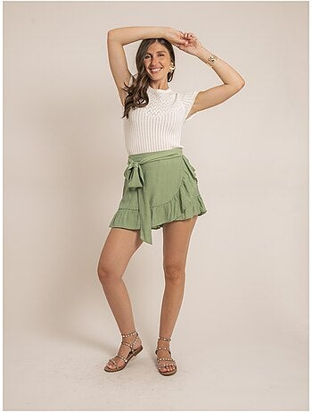 Falda pantalón cruzada XABERI