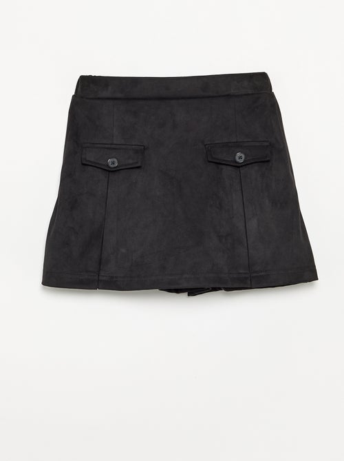 Falda-pantalón de antelina - Kiabi