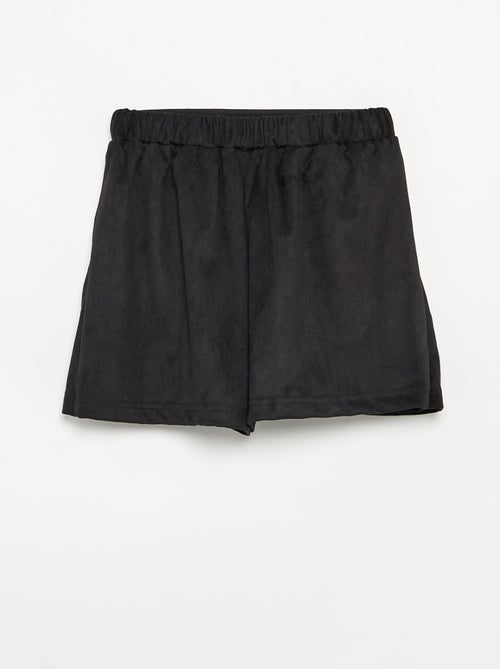 Falda-pantalón de antelina - Kiabi