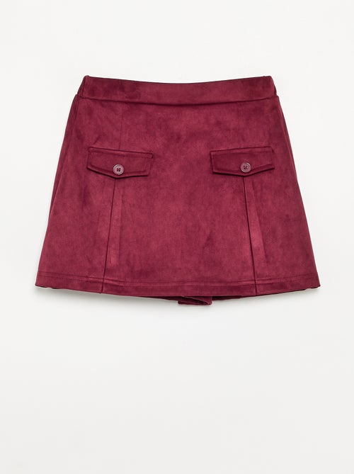 Falda-pantalón de antelina - Kiabi Falda-pantalón de antelina - Kiabi