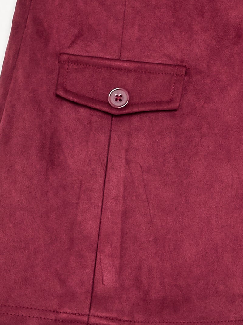 Falda-pantalón de antelina Purpura - Kiabi