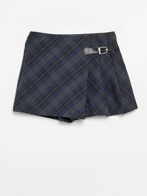 Falda pantalón de cuadros - Kiabi