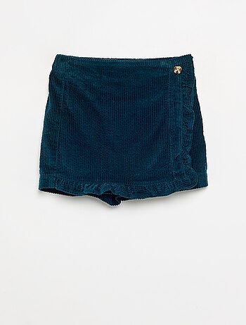 Falda pantalón de pana