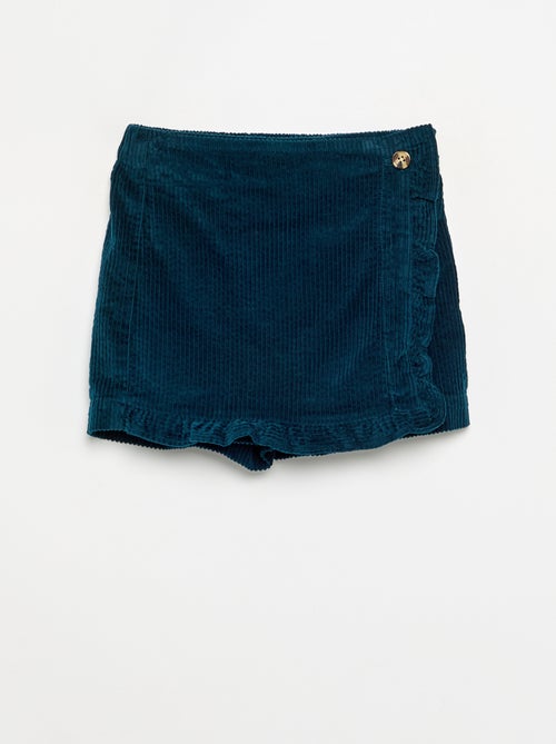 Falda pantalón de pana - Kiabi