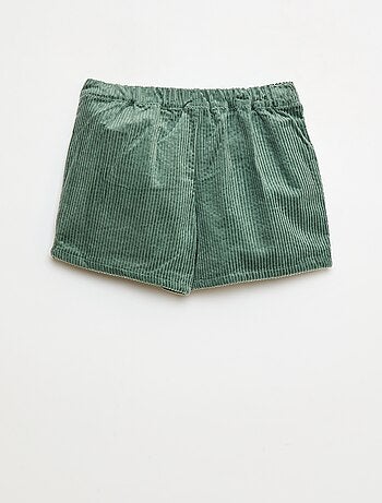 Falda pantalón de pana de algodón
