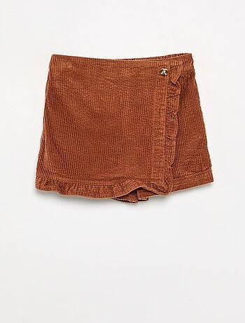 Falda pantalón de pana