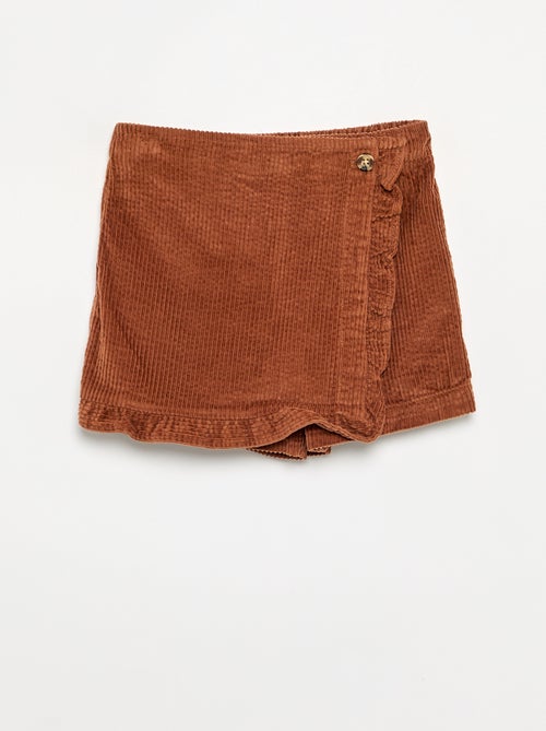 Falda pantalón de pana - Kiabi