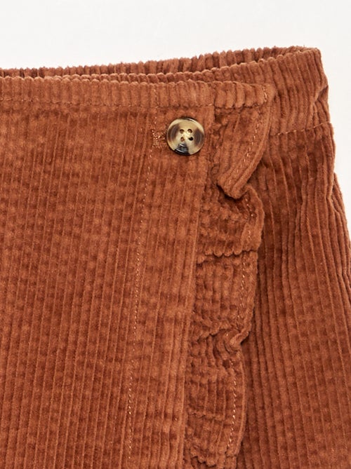 Falda pantalón de pana - Kiabi
