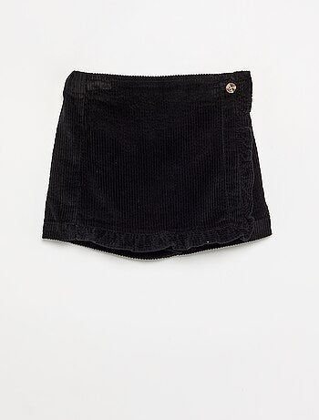 Falda pantalón de pana