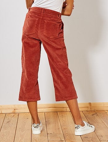 Falda pantalón de pana - Kiabi