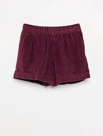 Falda pantalón de pana